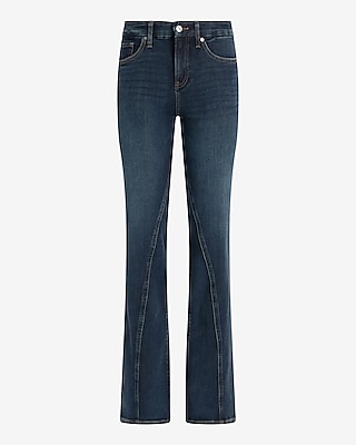 Mid Rise Dark Wash Twist Seam FlexX Skyscraper Jeans