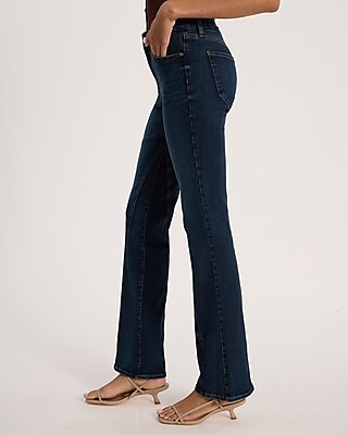 Mid Rise Dark Wash Twist Seam FlexX Skyscraper Jeans