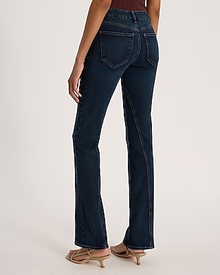 Mid Rise Dark Wash Twist Seam FlexX Skyscraper Jeans