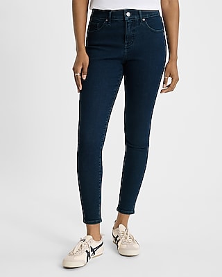 Mid Rise Dark Wash Skinny Jeans