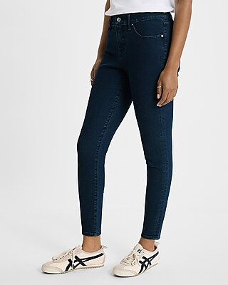 Mid Rise Dark Wash Skinny Jeans