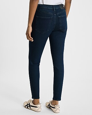 Mid Rise Dark Wash Skinny Jeans