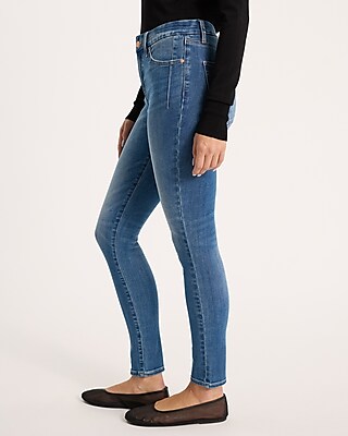 Mid Rise Medium Wash FlexX Skinny Jeans