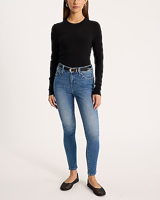 Mid Rise Medium Wash FlexX Skinny Jeans