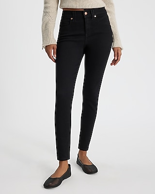 Mid Rise Black Hyper Sculpt Skinny Jeans