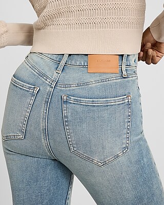 High Waisted Light Wash Skinny Jeans