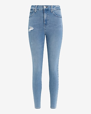 High Waisted Light Wash FlexX Skinny Jeans