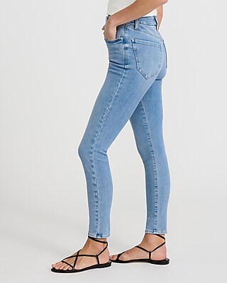 High Waisted Light Wash FlexX Skinny Jeans