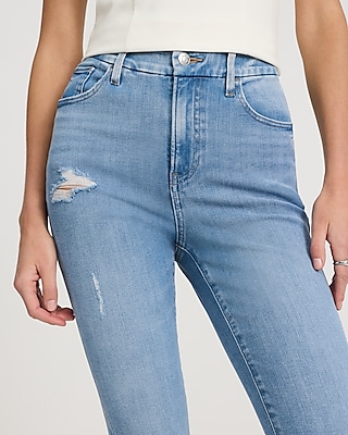 High Waisted Light Wash FlexX Skinny Jeans
