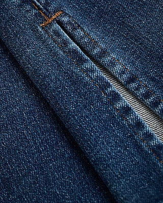 Mid Rise Dark Wash Pintuck FlexX Skyscraper Jeans