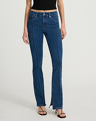 Mid Rise Dark Wash Pintuck FlexX Skyscraper Jeans