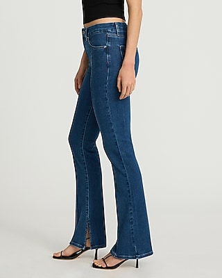 Mid Rise Dark Wash Pintuck FlexX Skyscraper Jeans