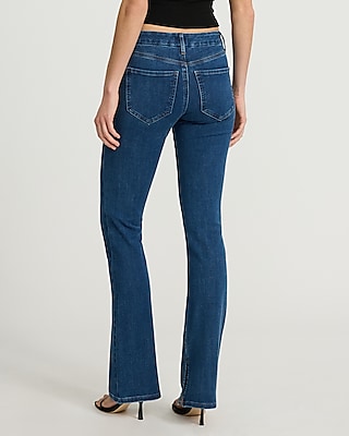 Mid Rise Dark Wash Pintuck FlexX Skyscraper Jeans