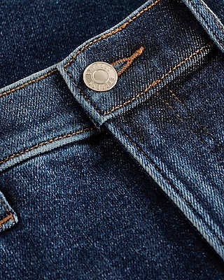 High Waisted Dark Wash Hyper Sculpt Capri Jeans
