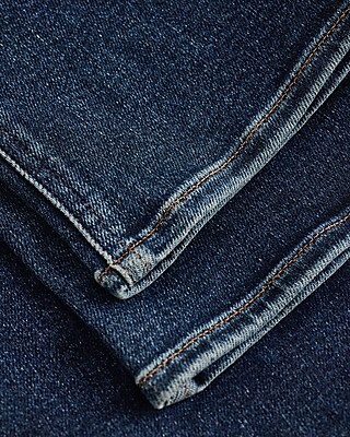 High Waisted Dark Wash Hyper Sculpt Capri Jeans