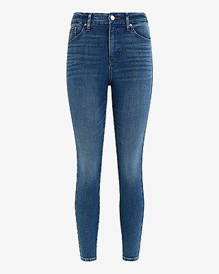 High Waisted Medium Wash FlexX Skinny Ankle Jeans