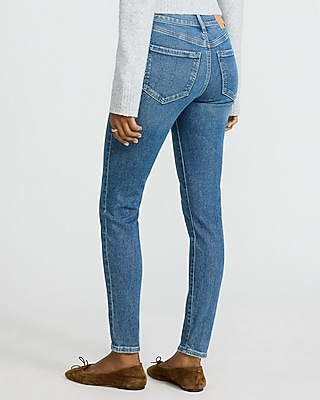 High Waisted Medium Wash Skinny Jeans