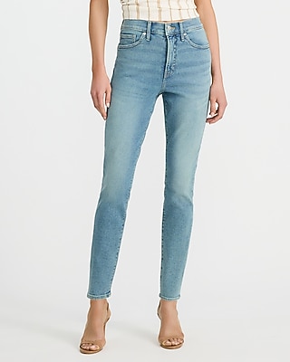 High Waisted Medium Wash Skinny Jeans | Express