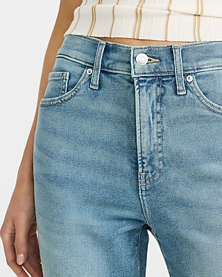 High Waisted Medium Wash Skinny Jeans