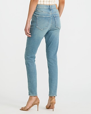 High Waisted Medium Wash Skinny Jeans