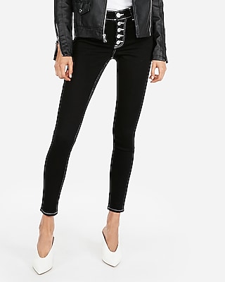 express black high waisted jeans