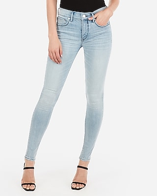 light denim skinny jeans