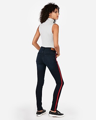 express jeans with red stripe