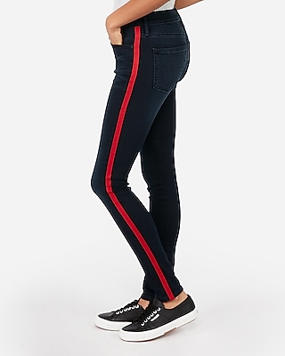 express jeans with red stripe