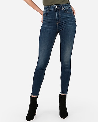 super high waisted denim jeans