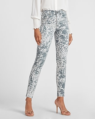 animal print skinny jeans