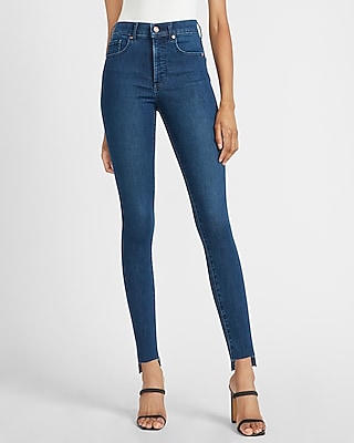 petite skinny ripped jeans