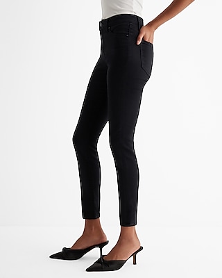 Mid Rise Black Supersoft Skinny Jeans