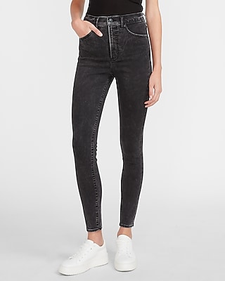 express black high waisted jeans