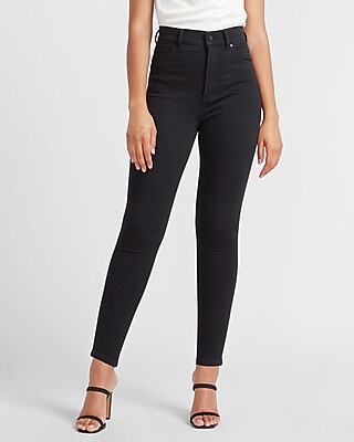 super high waisted black jeans