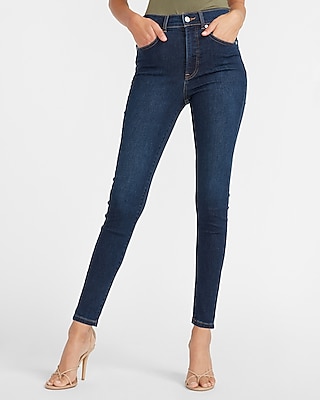 dark wash high waisted jeans