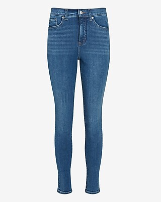 High Waisted Ultra Hyper Stretch Skinny Jeans Express