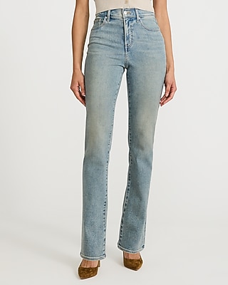 High Waisted '90s Slim Light Wash Jeans Hyper Stretch