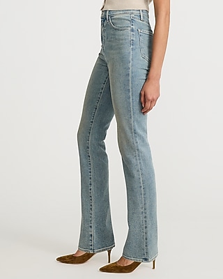 High Waisted '90s Slim Light Wash Jeans Hyper Stretch