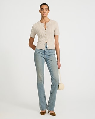 High Waisted '90s Slim Light Wash Jeans Hyper Stretch