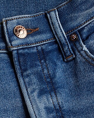 High Waisted Medium Wash Ripped '90s Slim Jeans