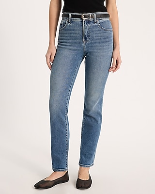 High Waisted Medium Wash Hyper Sculpt '90s Slim Jeans