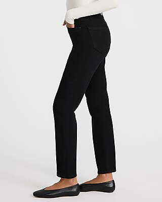 High Waisted Coated Black '90s Slim Jeans