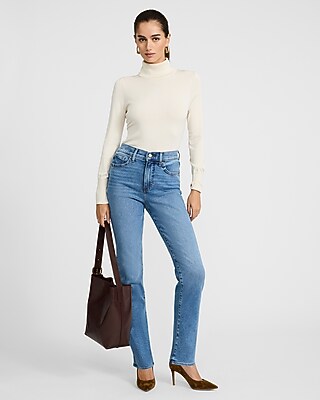 High Waisted Light Wash '90s Slim Jeans