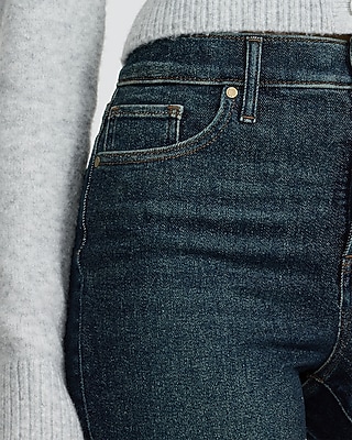 High Waisted Dark Wash '90s Slim Jeans - image 3