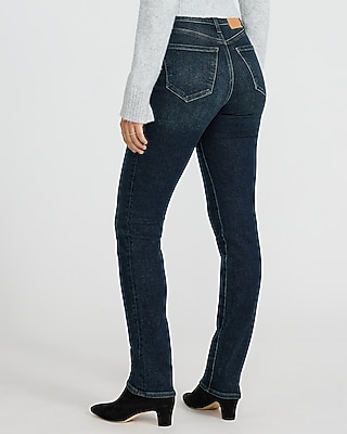 High Waisted Dark Wash '90s Slim Jeans - image 4