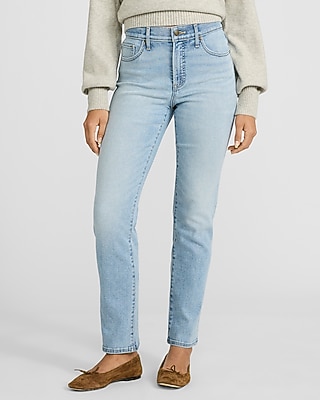 High Waisted Light Wash '90s Slim Jeans