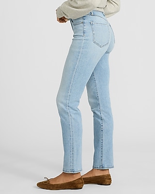 High Waisted Light Wash '90s Slim Jeans