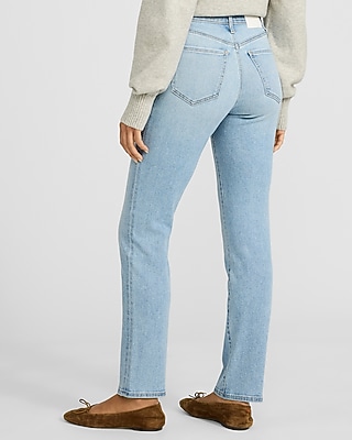 High Waisted Light Wash '90s Slim Jeans