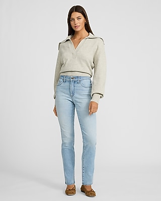High Waisted Light Wash '90s Slim Jeans