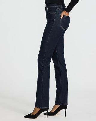 High Waisted Dark Wash '90s Slim Jeans - image 2